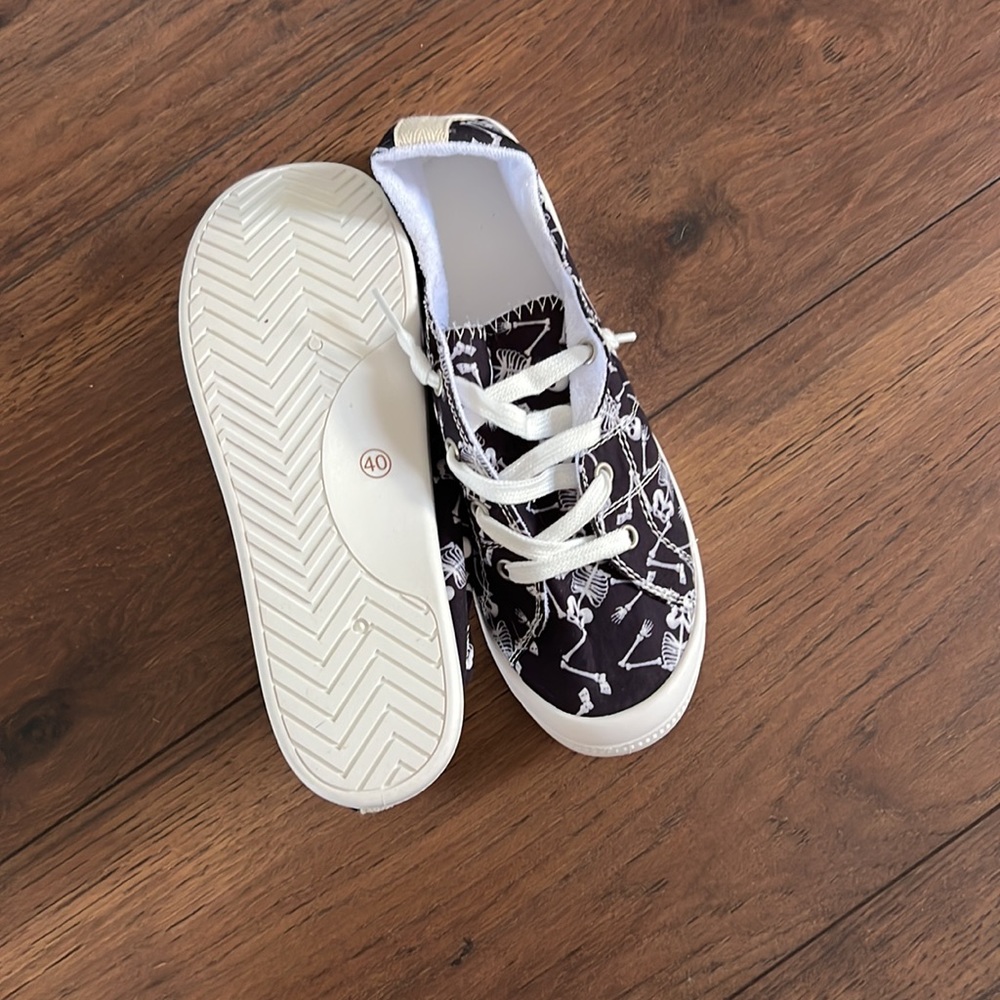 Skeleton shoes.